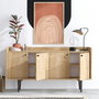 Hanah Home Consola Roble Zafiro Medidas 150x80x40 cm Diseño Tradicional, Industrial y Escandinavo